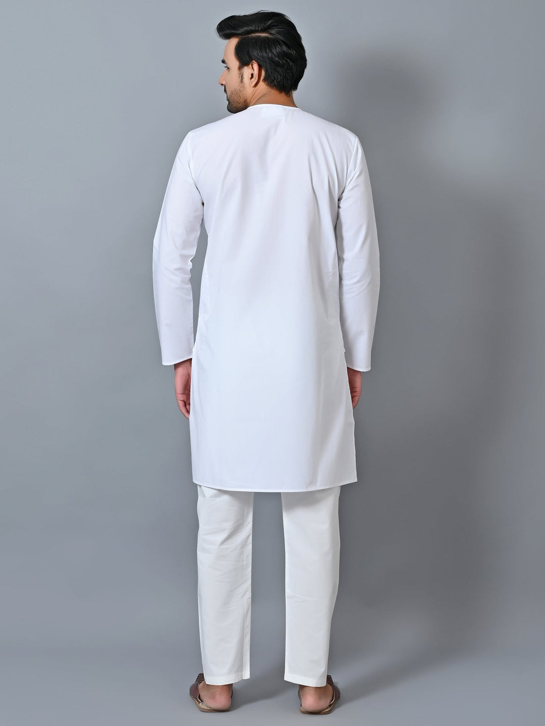 Solid White Kurta Set