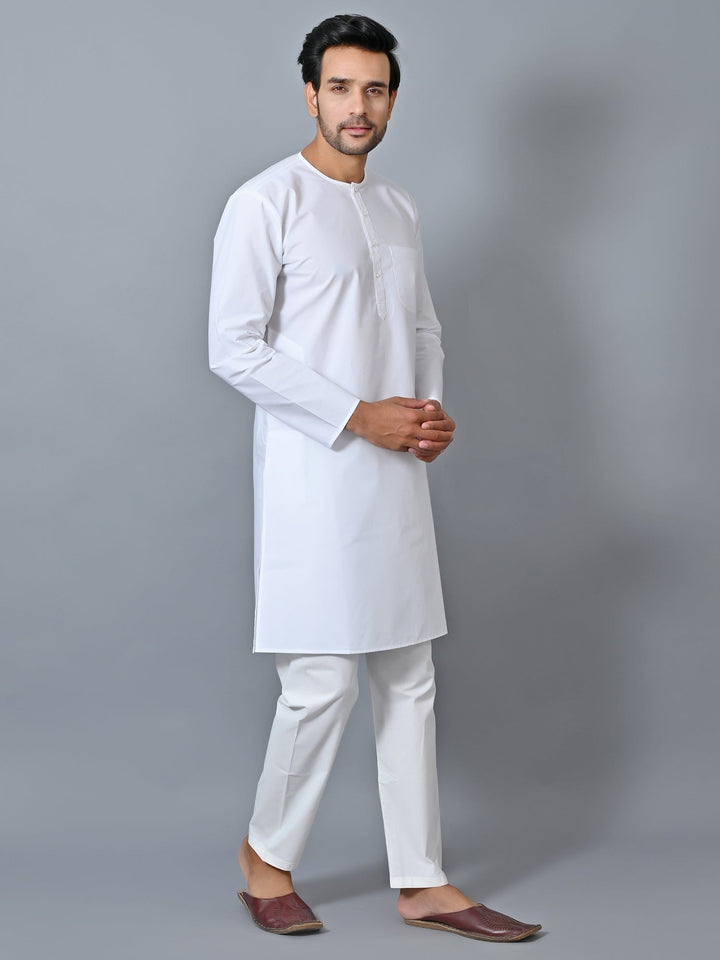 Solid White Kurta Set