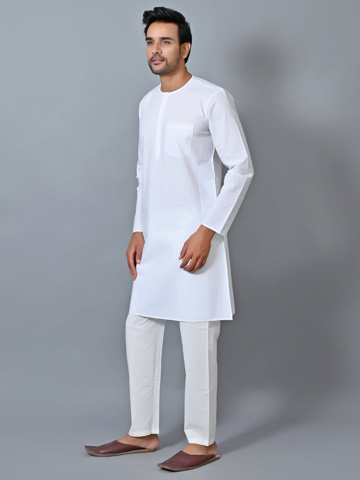 Solid White Kurta Set