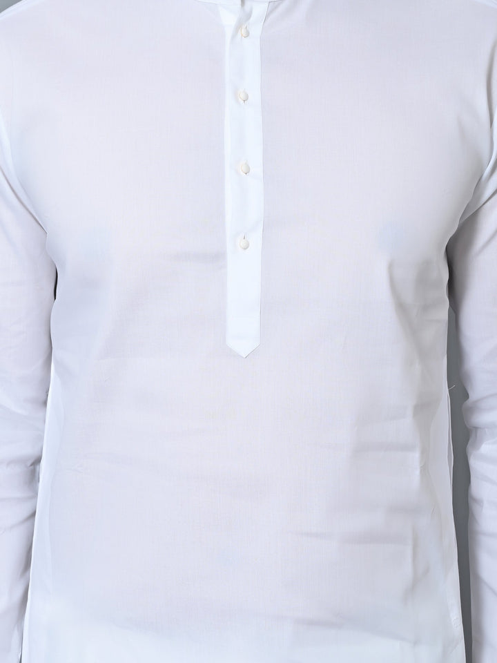 Solid White Kurta Set