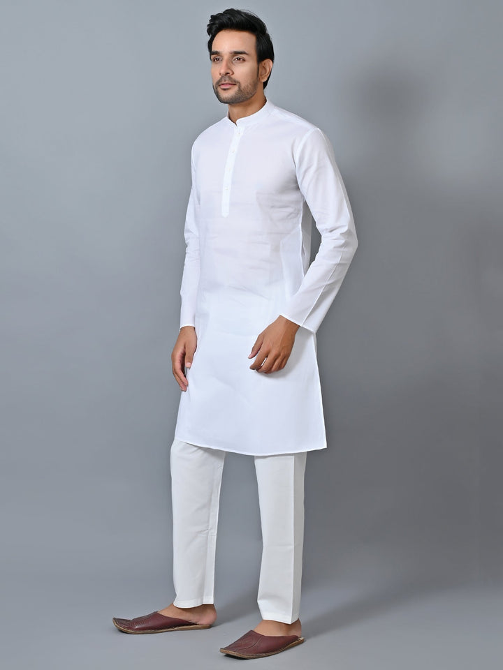 Solid White Kurta Set
