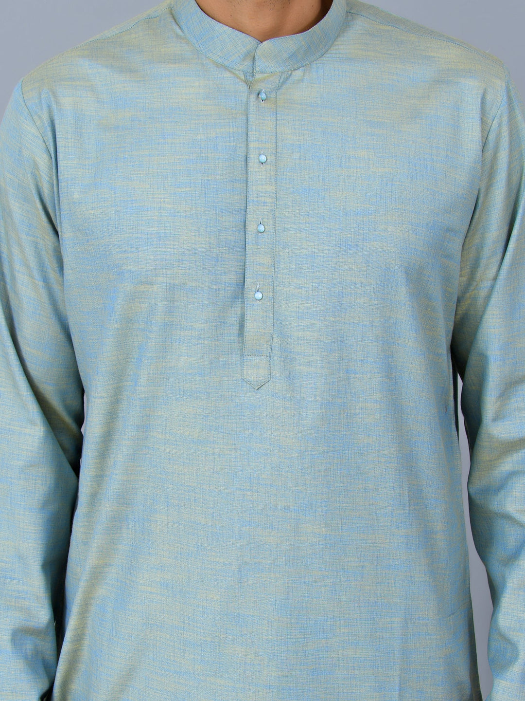 Textured Blue Kurta Set