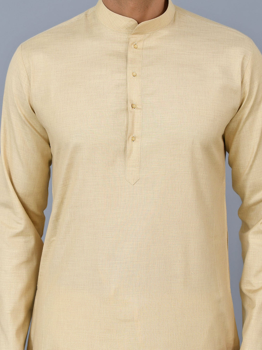 Solid Beige Kurta Set