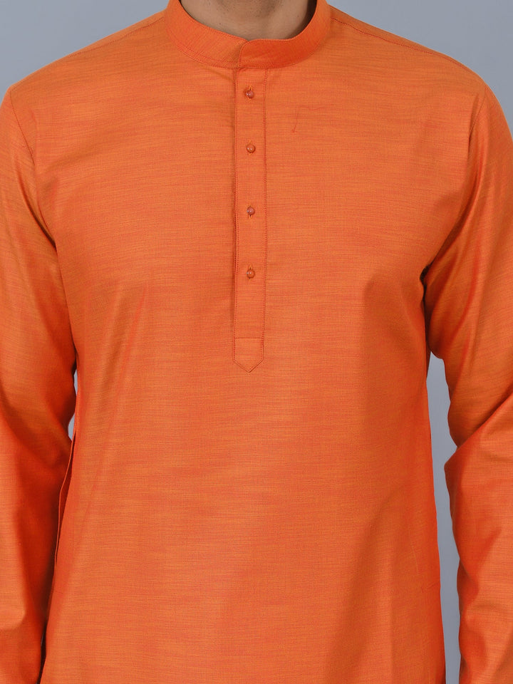 Solid Orange Kurta Set