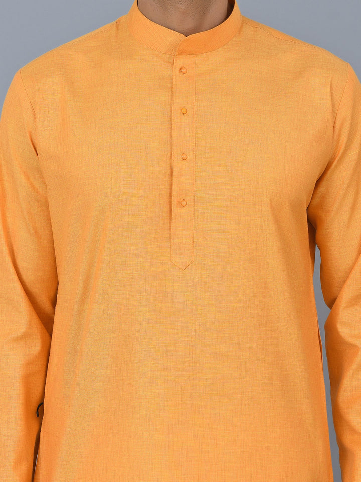 Solid Orange Kurta Set