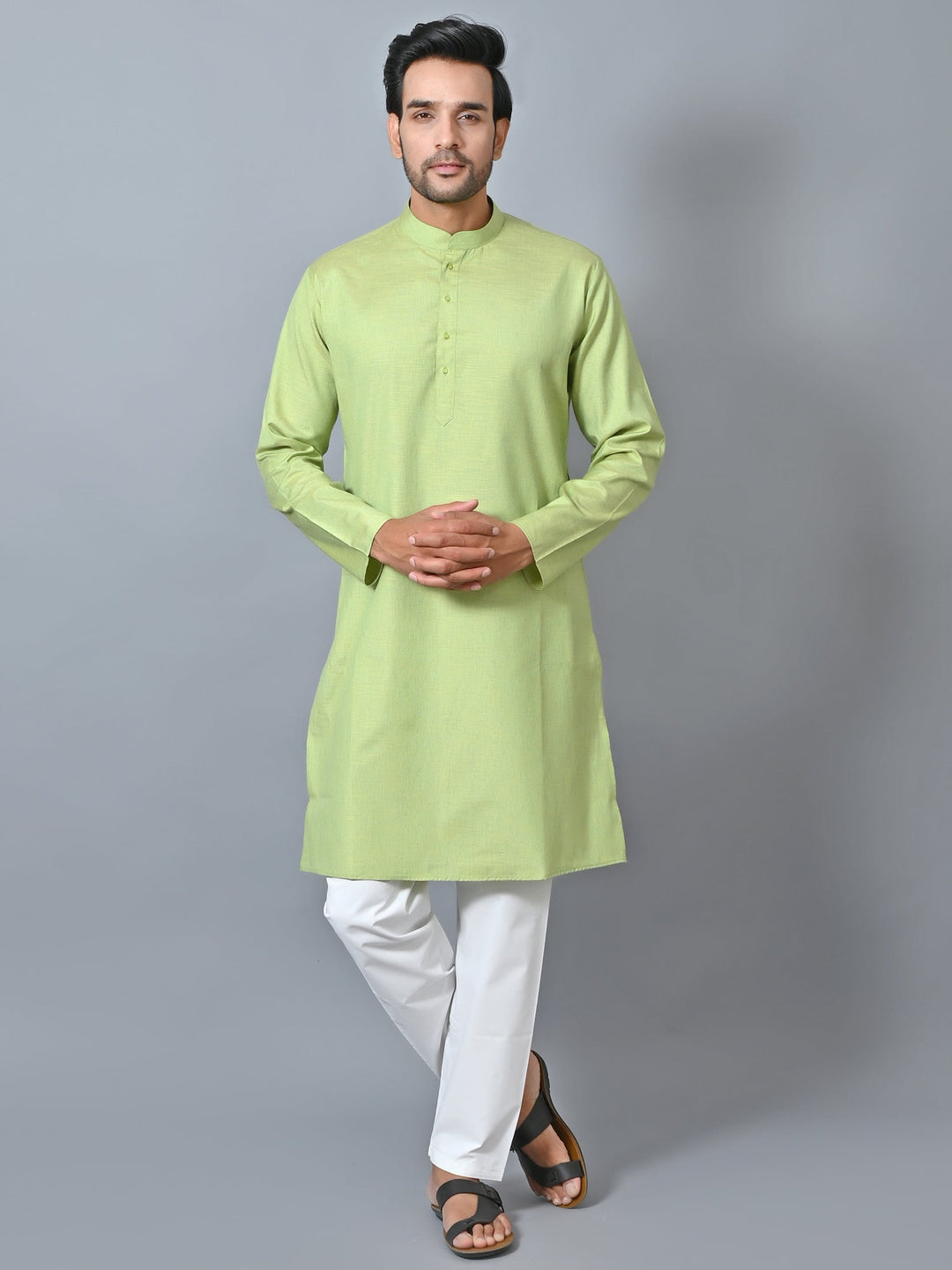 Solid Green Kurta Set