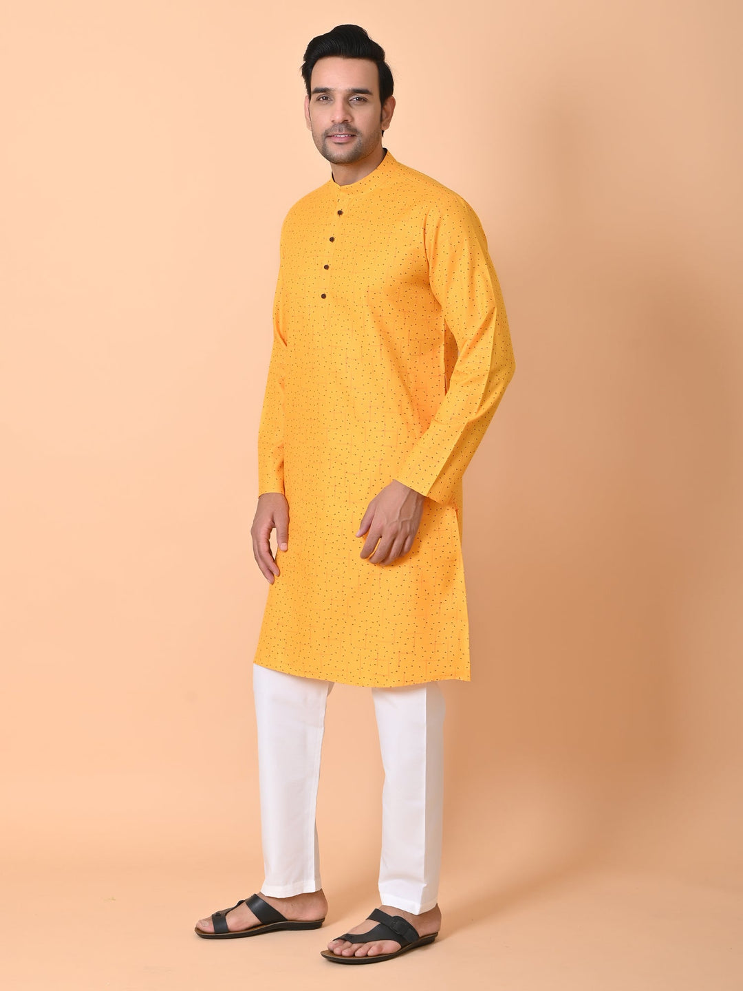Quirky Yellow Kurta Set
