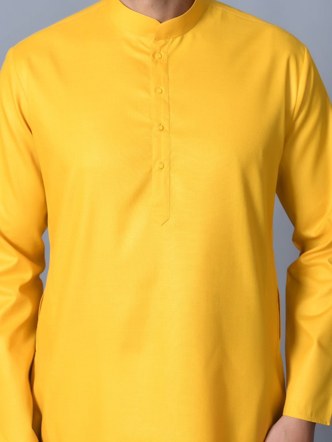 Solid Mustard Kurta Set