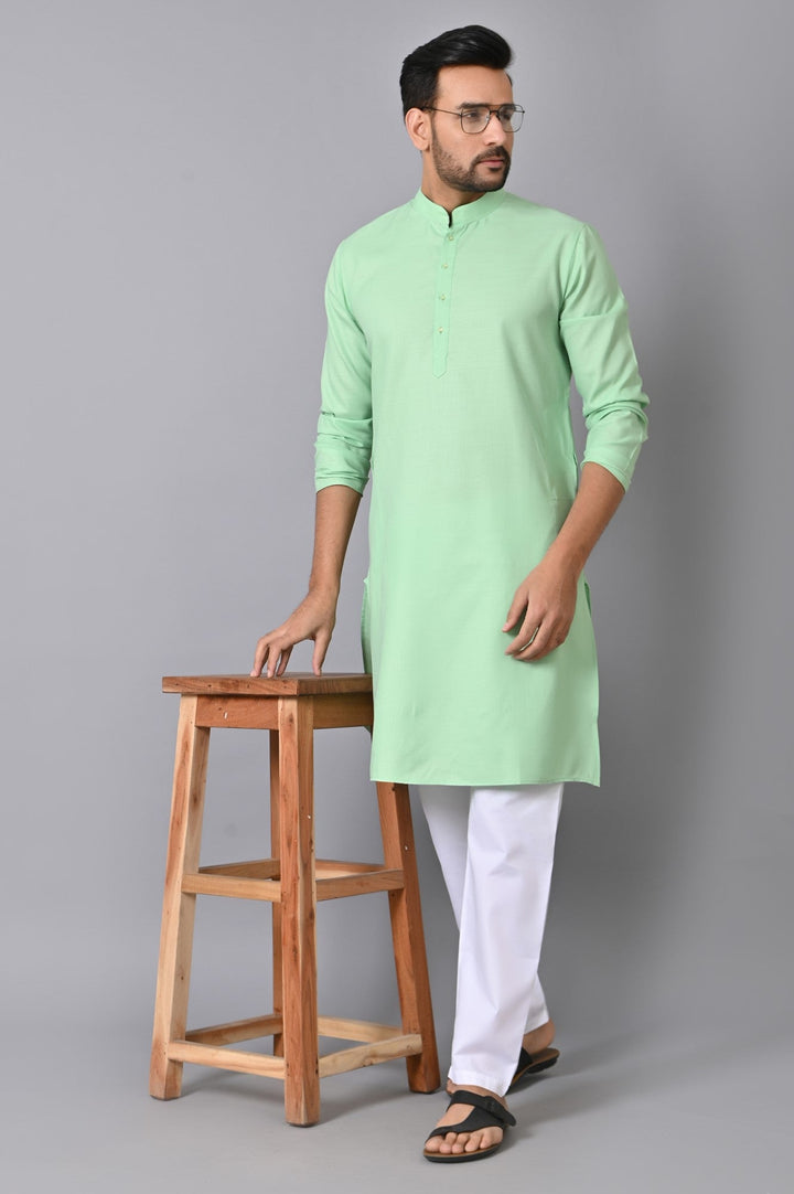 Solid Green Kurta Set