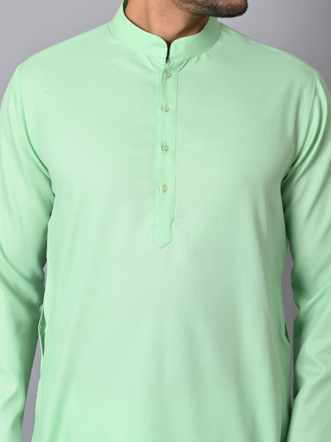 Solid Green Kurta Set