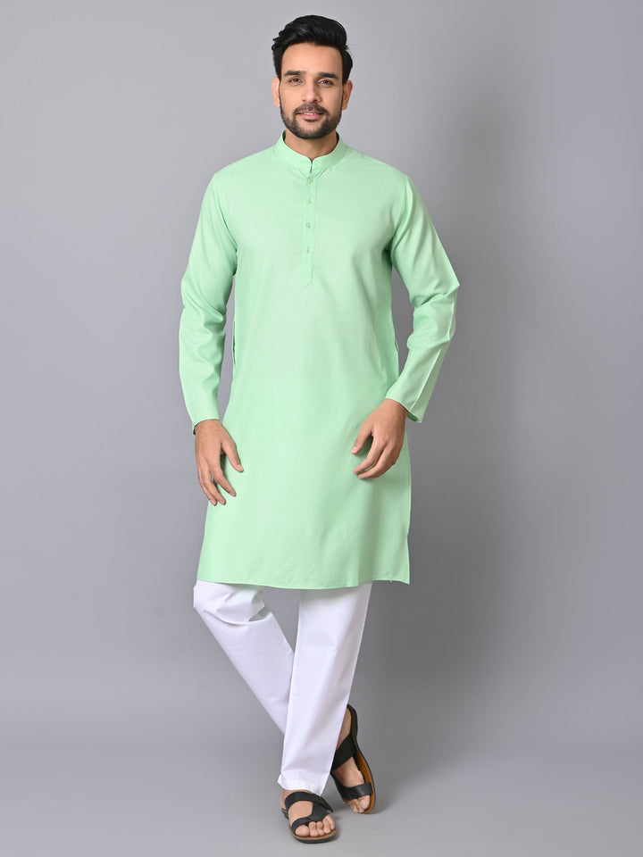 Solid Green Kurta Set