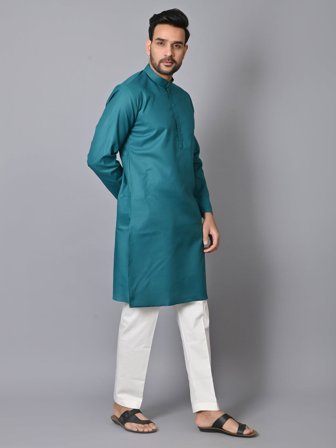 Solid Green Kurta Set