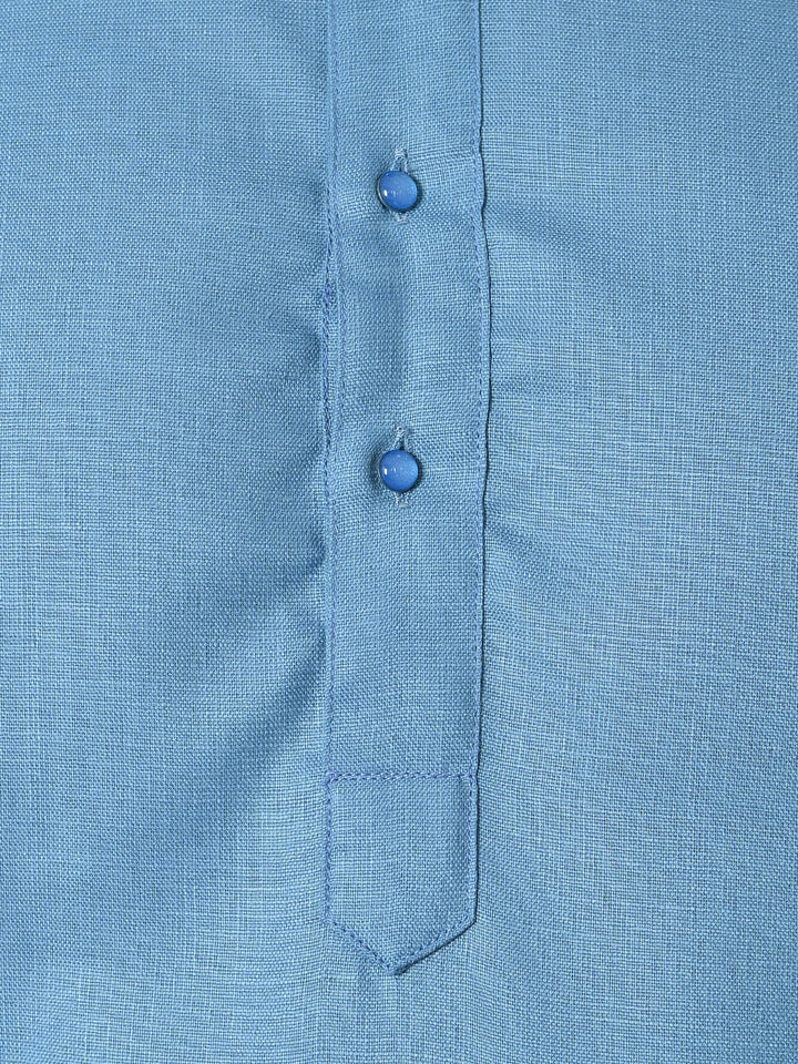 Solid Blue Kurta Set