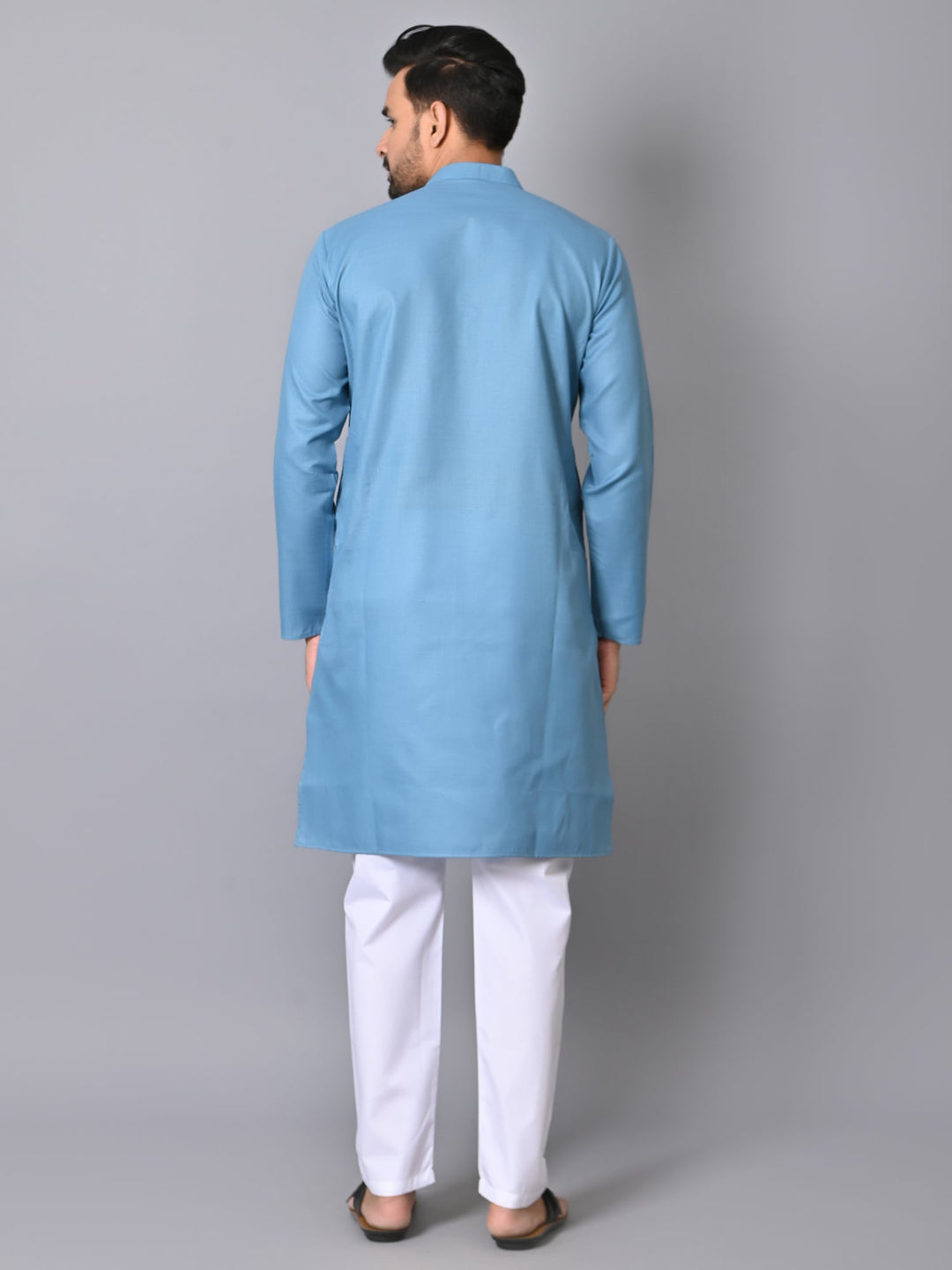 Solid Blue Kurta Set