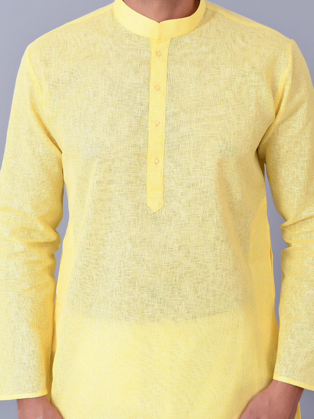 Solid Yellow Kurta Set