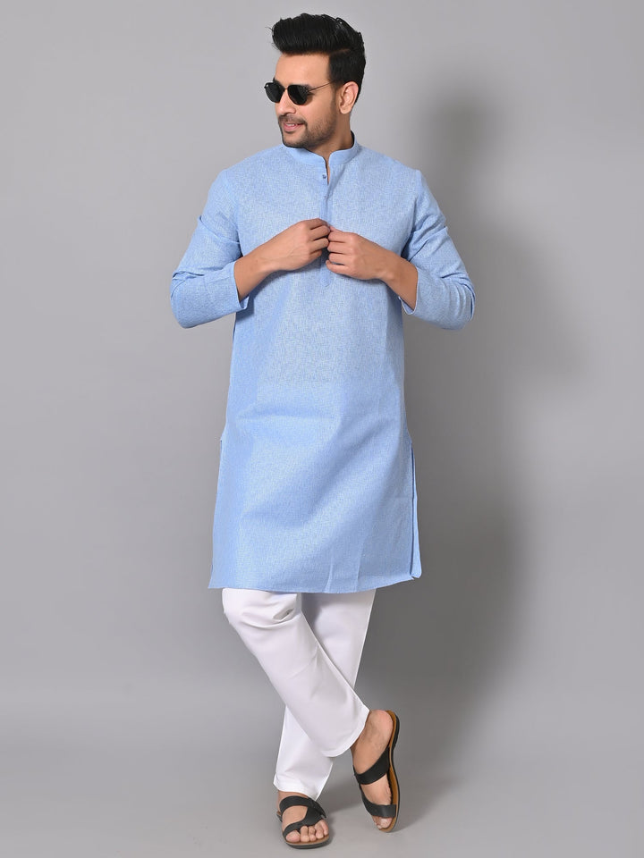 Solid Blue Kurta Set