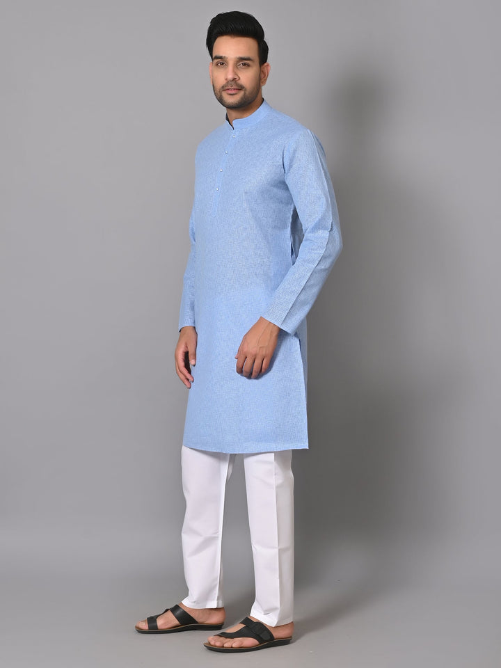 Solid Blue Kurta Set