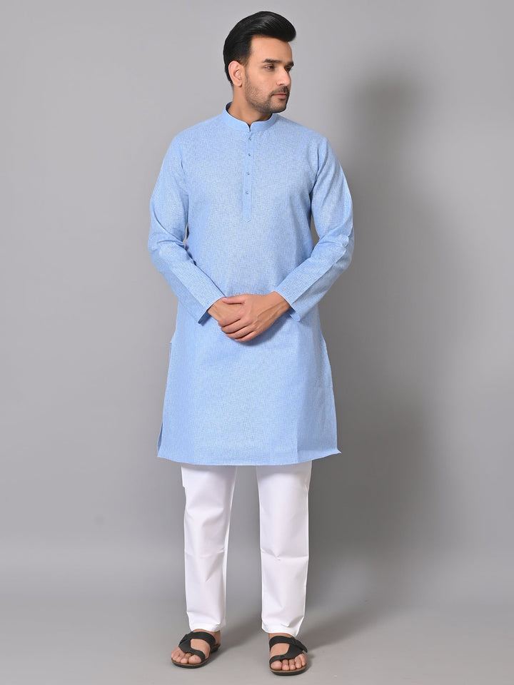 Solid Blue Kurta Set