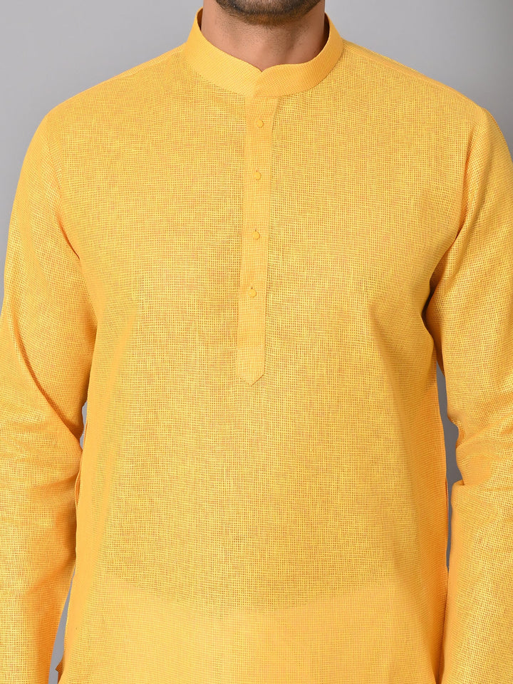 Solid Yellow Kurta Set