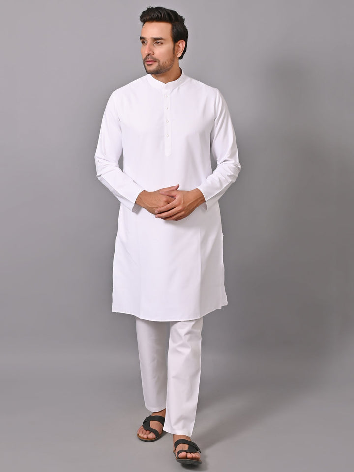 White Kurta Set