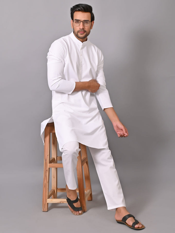 White Kurta Set