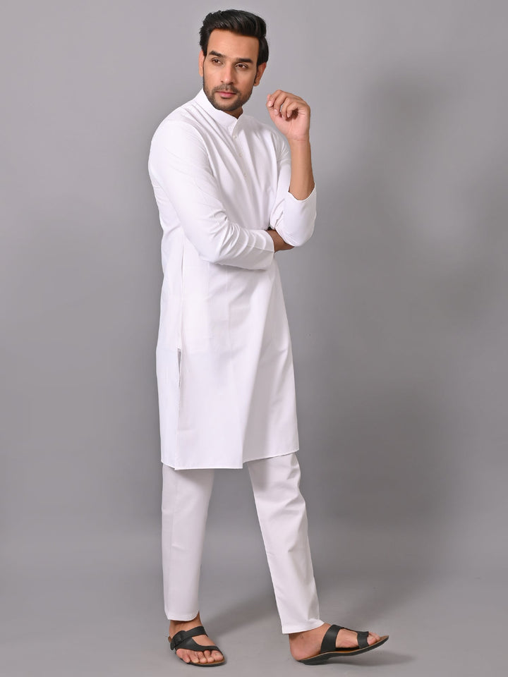 White Kurta Set