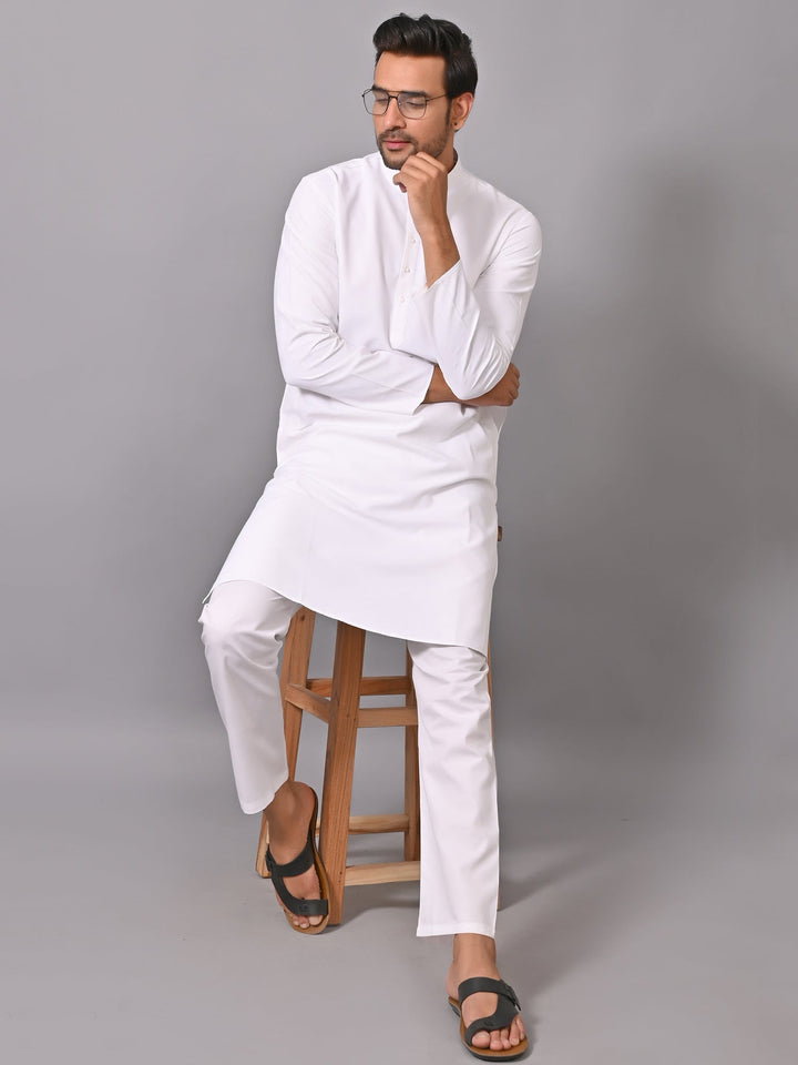 White Kurta Set