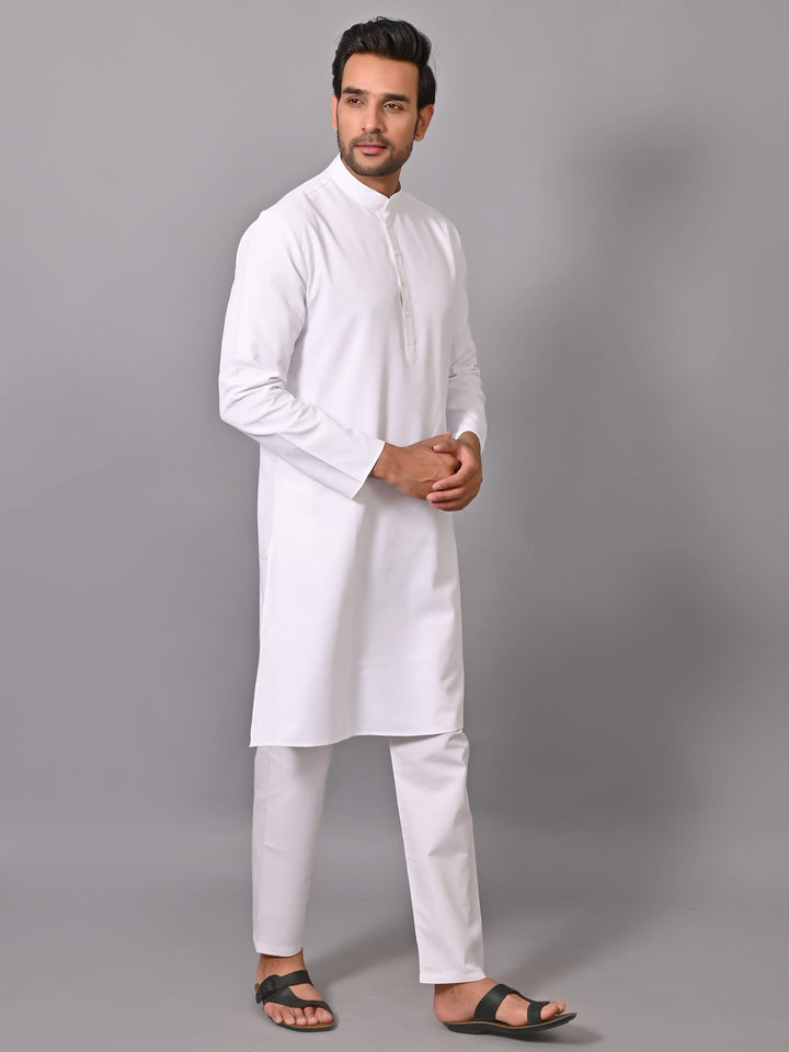 White Kurta Set