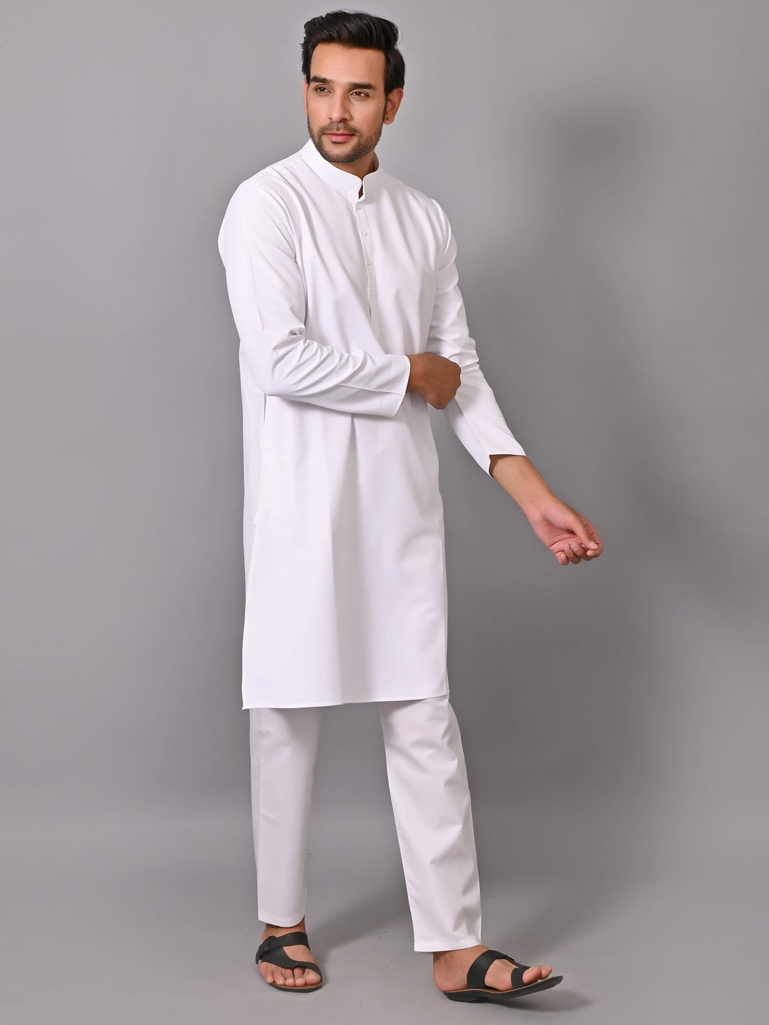 White Kurta Set