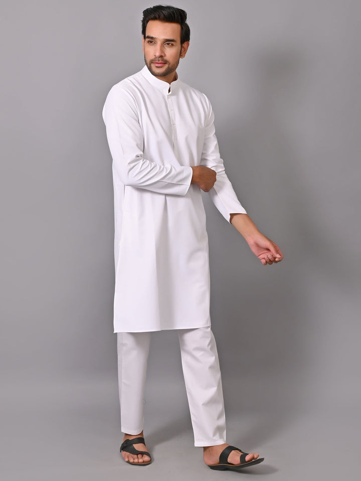 White Kurta Set