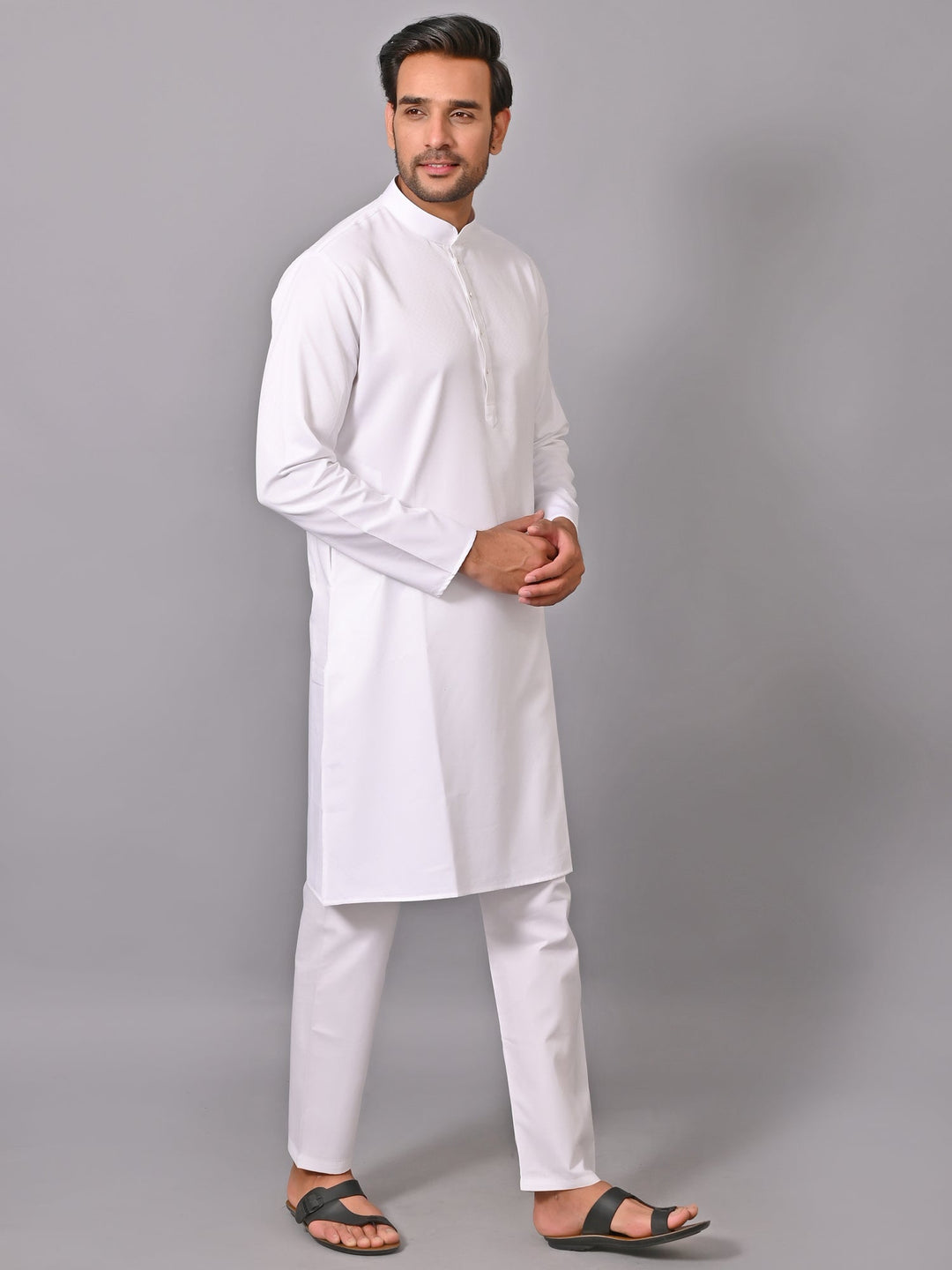 White Kurta Set