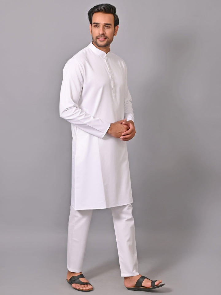 White Kurta Set