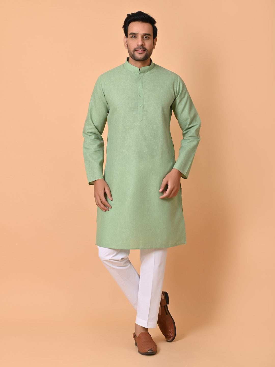 Solid Green Kurta Set