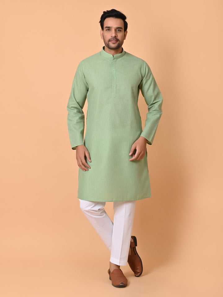 Solid Green Kurta Set