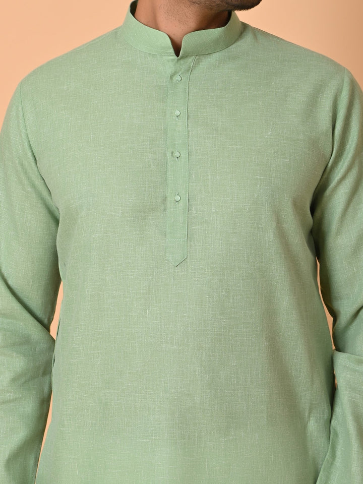 Solid Green Kurta Set