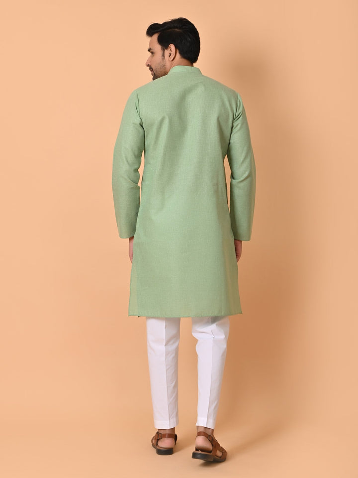 Solid Green Kurta Set
