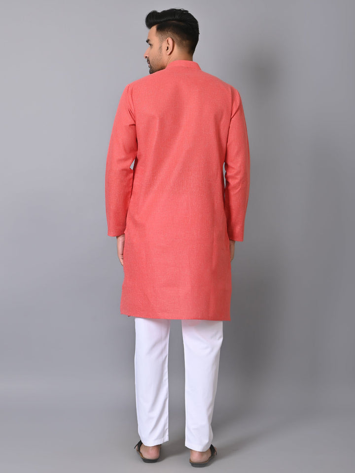 Solid Red Kurta Set