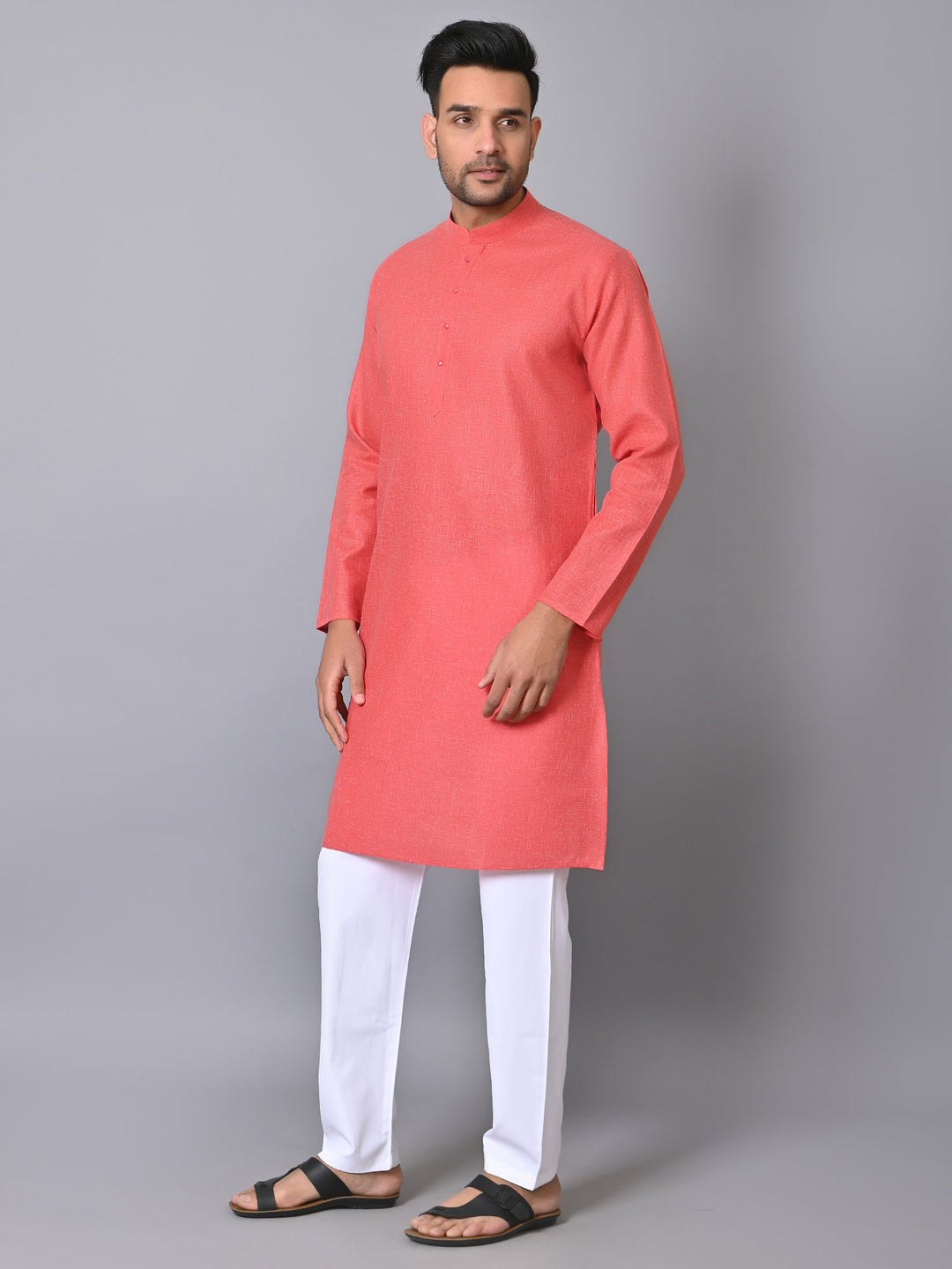 Solid Red Kurta Set