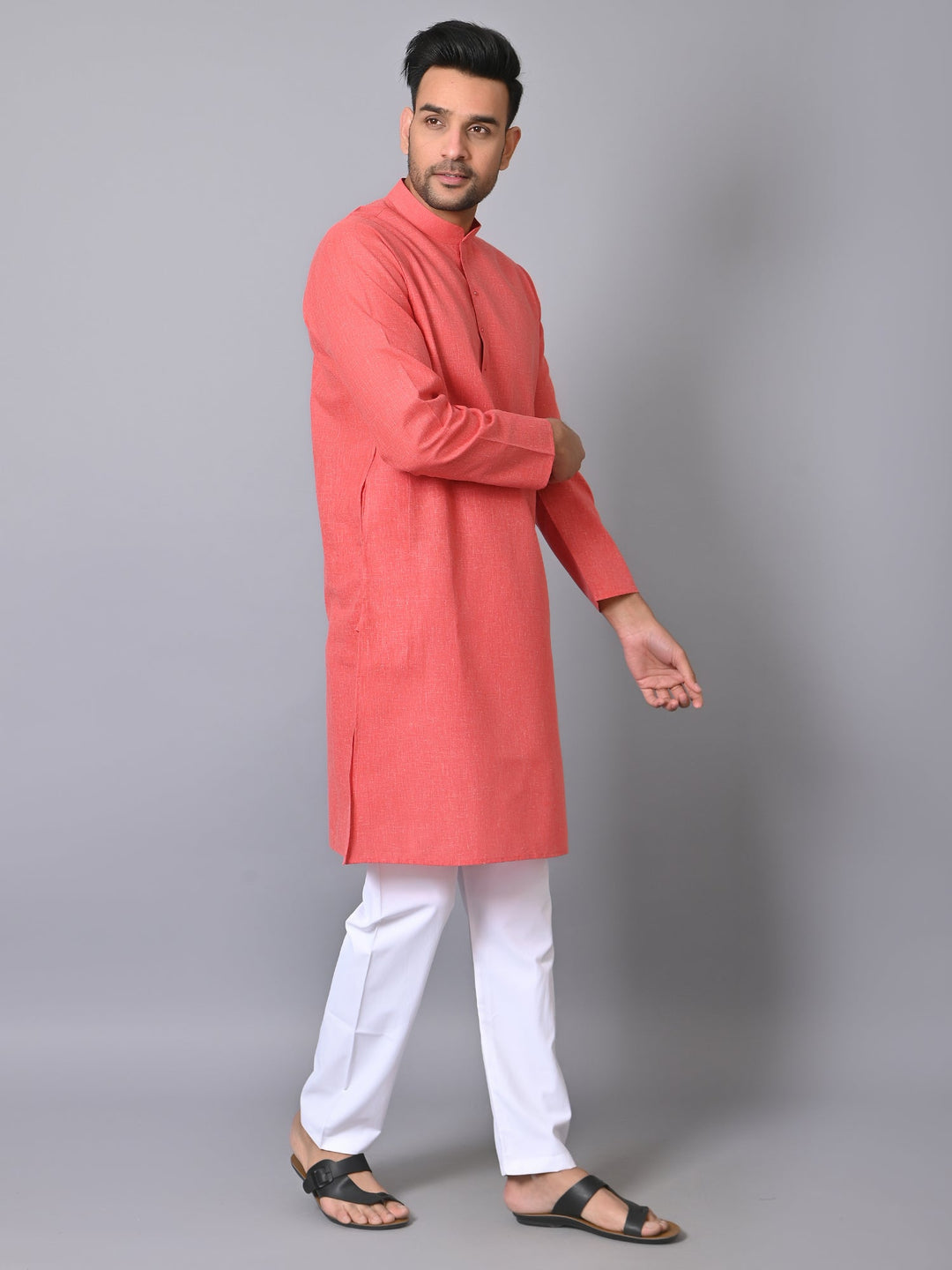 Solid Red Kurta Set