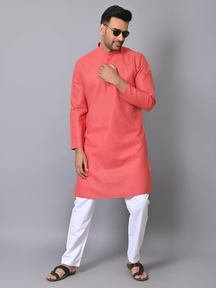 Solid Red Kurta Set