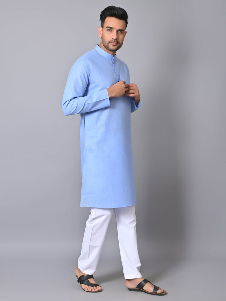 Solid Blue Kurta Set