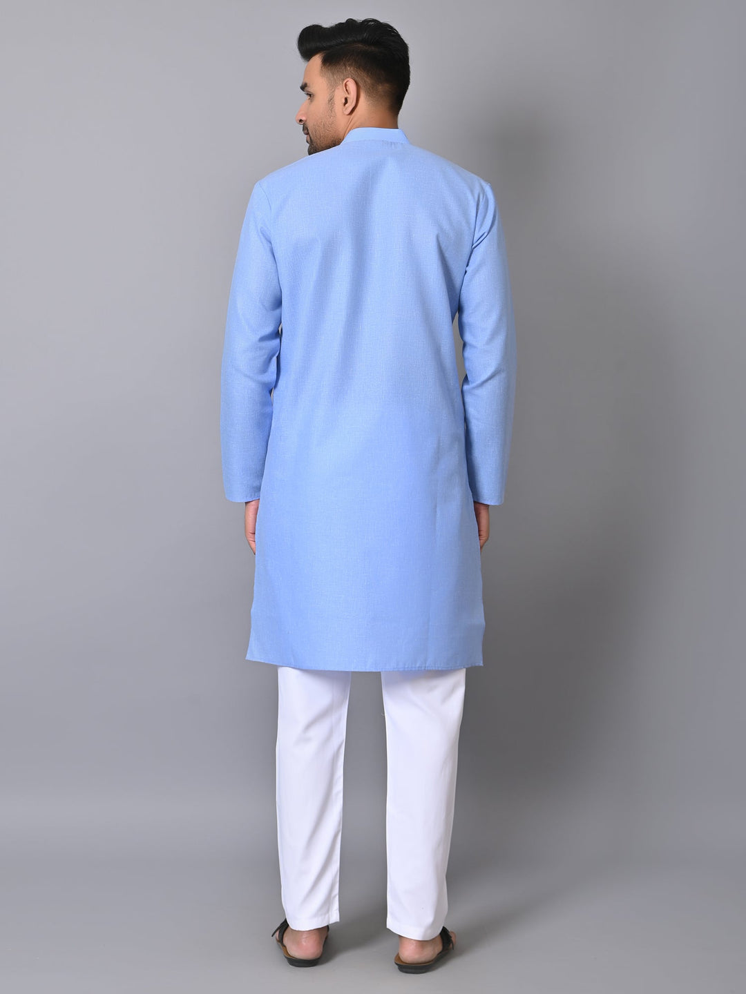 Solid Blue Kurta Set