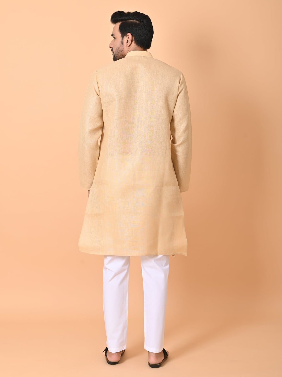 Solid Beige Kurta Set
