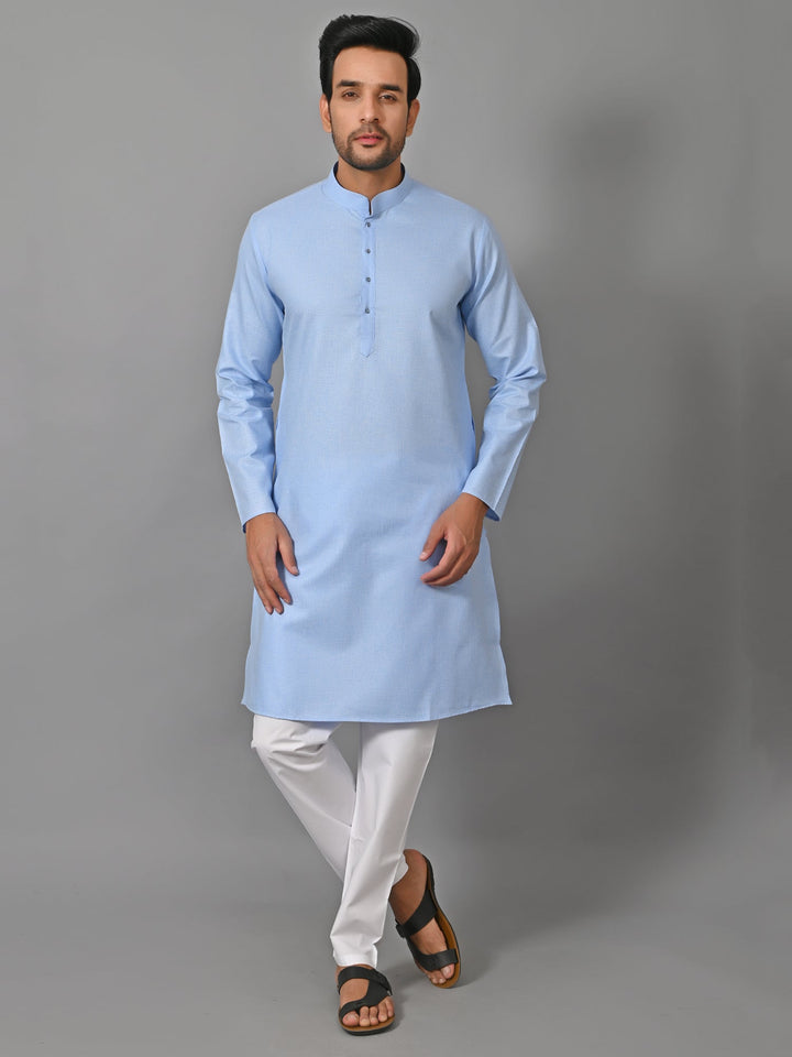 Solid Blue Kurta Set