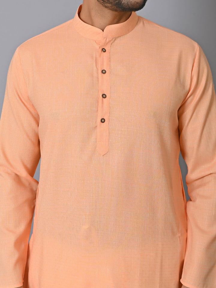 Solid Orange Kurta Set