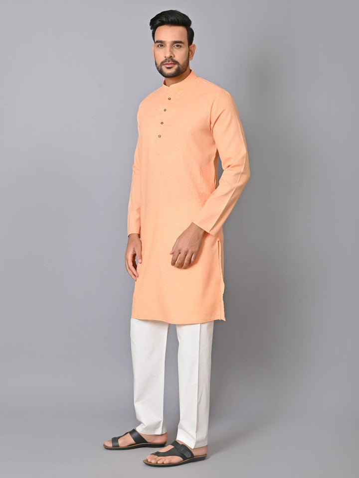 Solid Orange Kurta Set