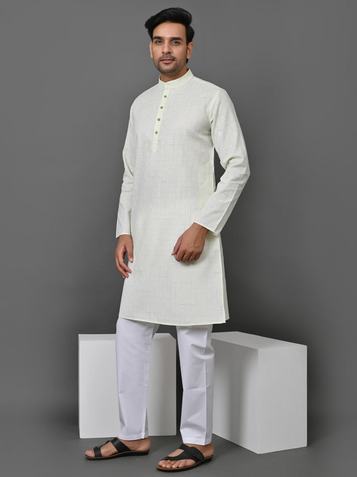 Geometric Green Kurta Set