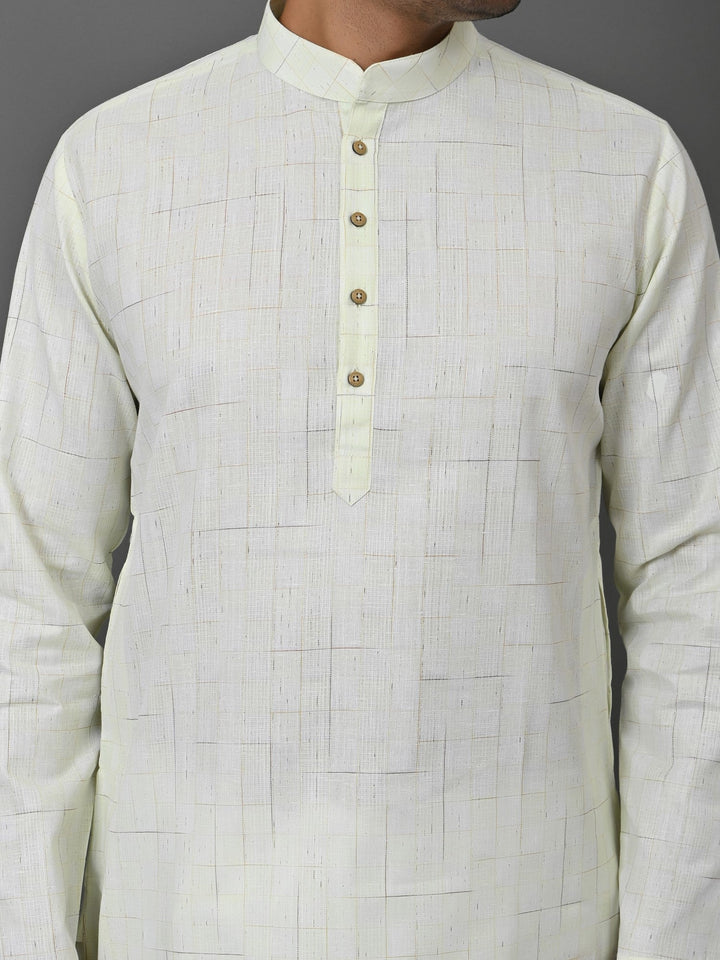 Geometric Green Kurta Set