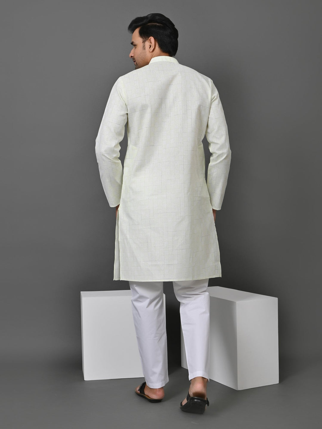 Geometric Green Kurta Set