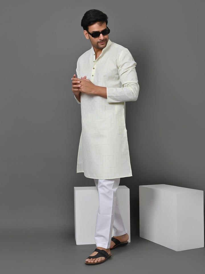 Geometric Green Kurta Set